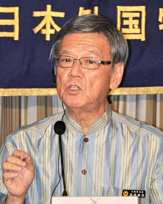 Governor Onaga tells foreign media: Tokyo’s Henoko policy is like US policy during occupation