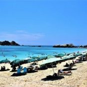 Despite requests not to visit, the Tokashiki beaches see a constant stream of tourists